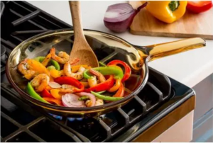 Patelnia szklana do smażenia