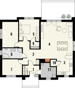 Funkcjonalne, gotowe domy parterowe.